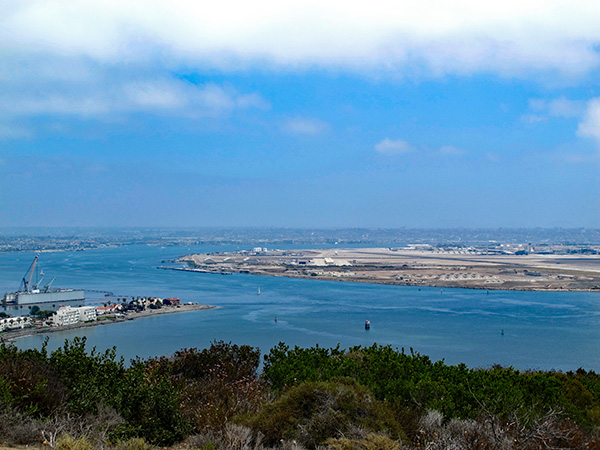 North Island, near San Diego, California, viewed from Cabrillo Monument.